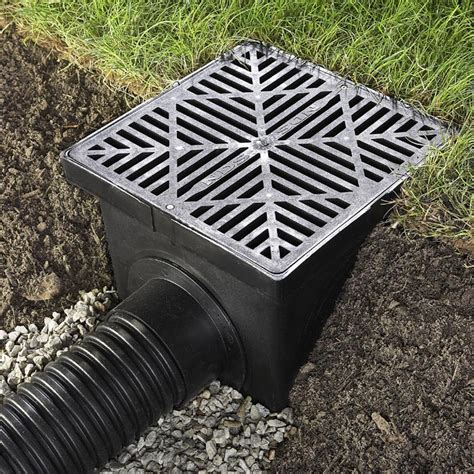 yard drain box sizes